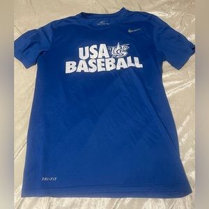 Exclusive: USA Baseball Blue Staff Shirt